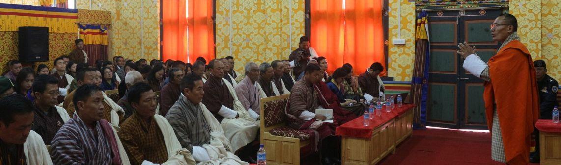 with Dzongkhag Staff And public