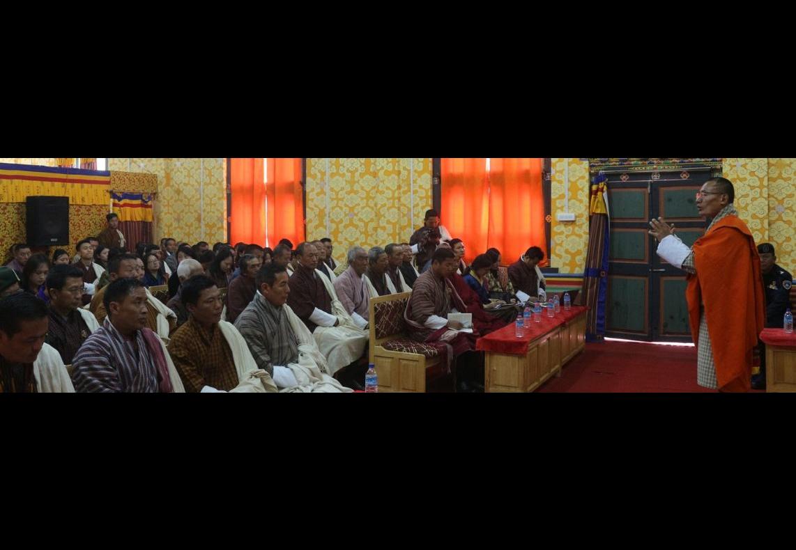 with Dzongkhag Staff And public